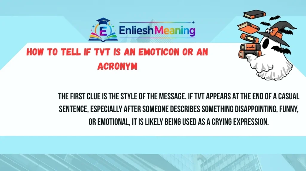 How to Tell If TVT Is an Emoticon or an Acronym