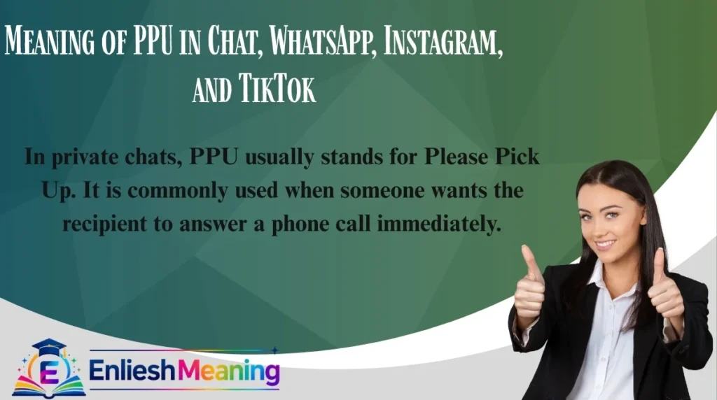 Meaning of PPU in Chat, WhatsApp, Instagram, and TikTok