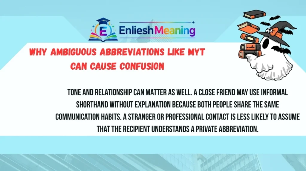 Why Ambiguous Abbreviations Like MYT Can Cause Confusion