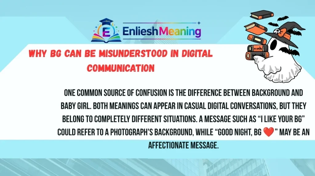 Why BG Can Be Misunderstood in Digital Communication