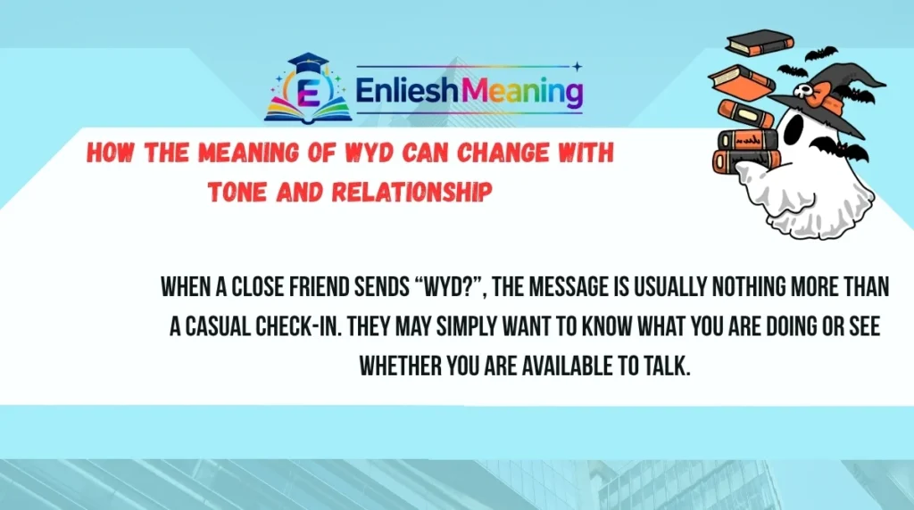 How the Meaning of WYD Can Change With Tone and Relationship