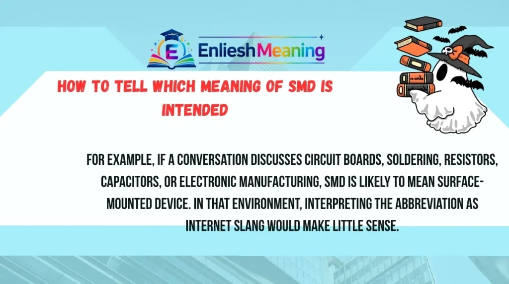 How to Tell Which Meaning of SMD Is Intended
