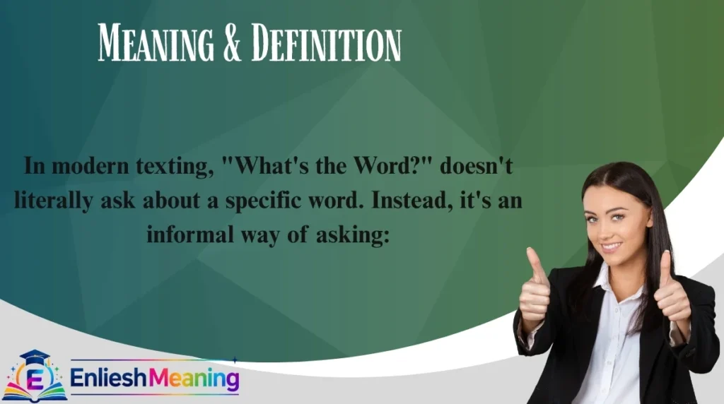 Meaning & Definition