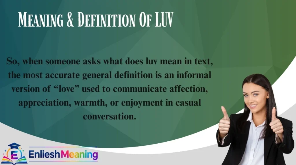 Meaning & Definition Of LUV
