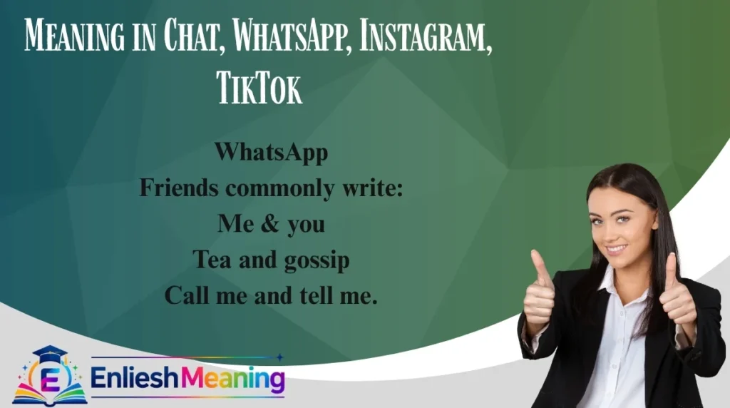 Meaning in Chat, WhatsApp, Instagram, TikTok