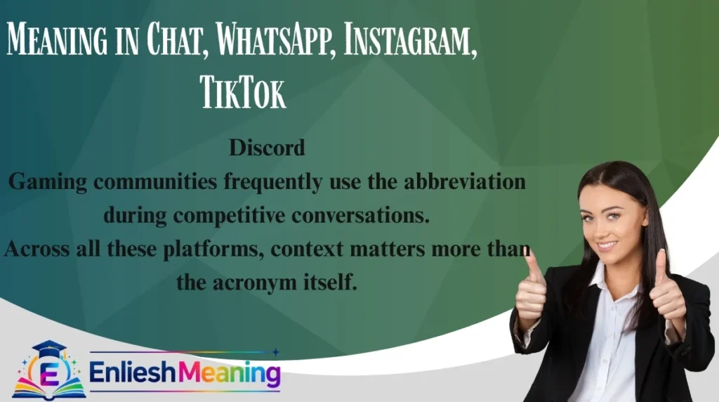 Meaning in Chat, WhatsApp, Instagram, TikTok