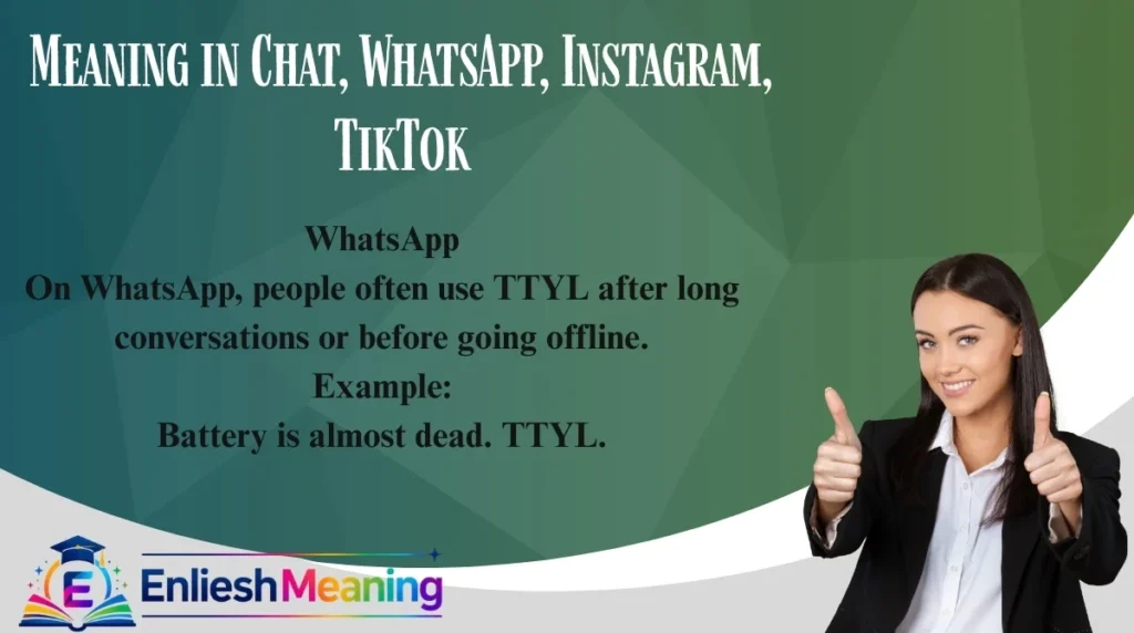 Meaning in Chat, WhatsApp, Instagram, TikTok