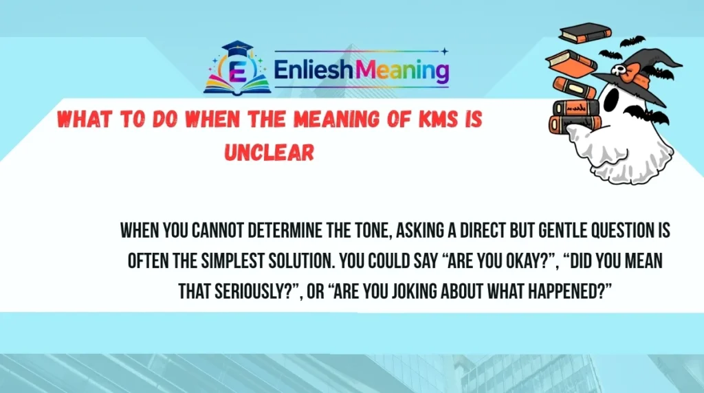 What to Do When the Meaning of KMS Is Unclear