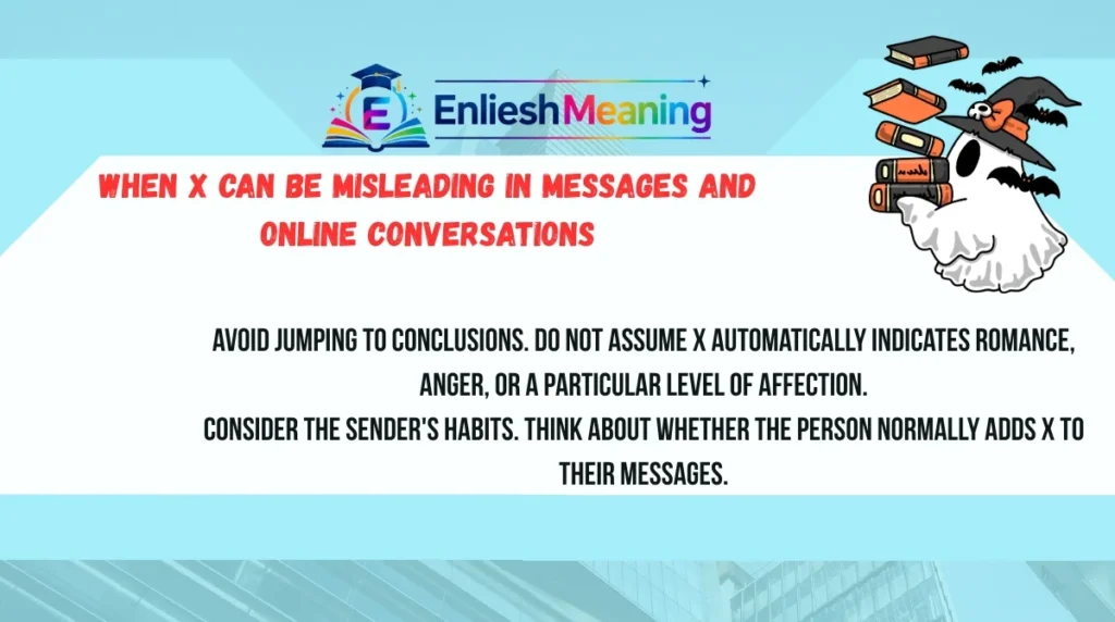 When X Can Be Misleading in Messages and Online Conversations