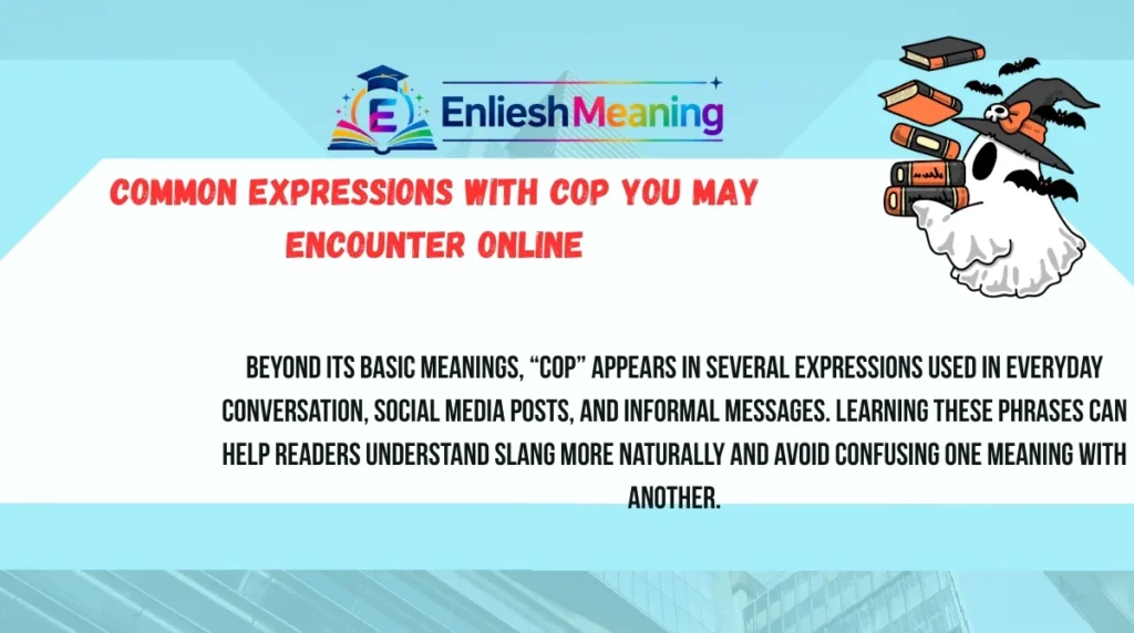 Common Expressions With Cop You May Encounter Online