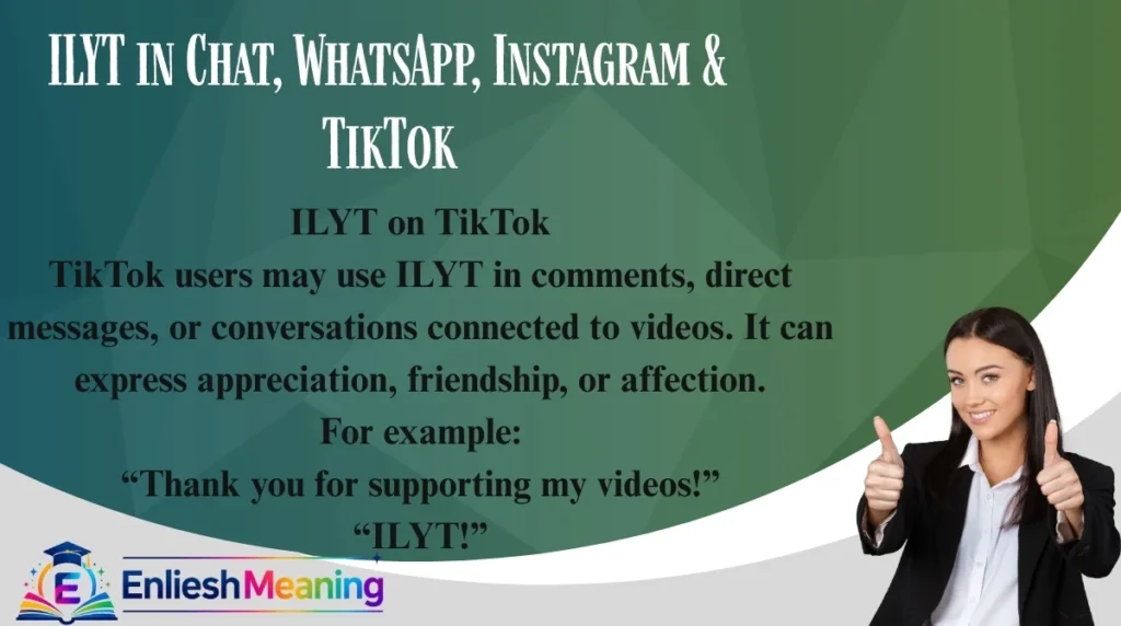 ILYT in Chat, WhatsApp, Instagram & TikTok