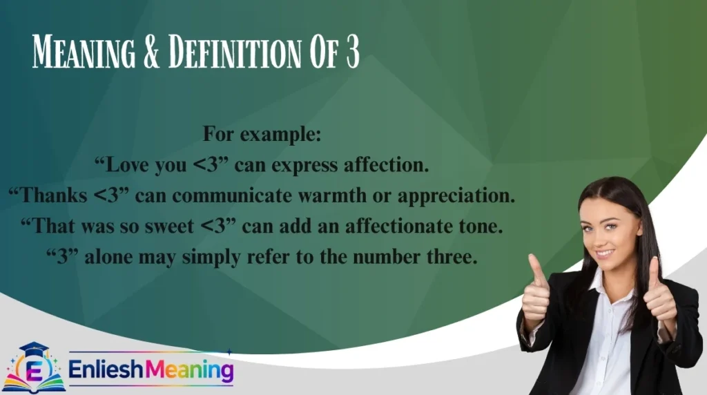 Meaning & Definition Of 3
