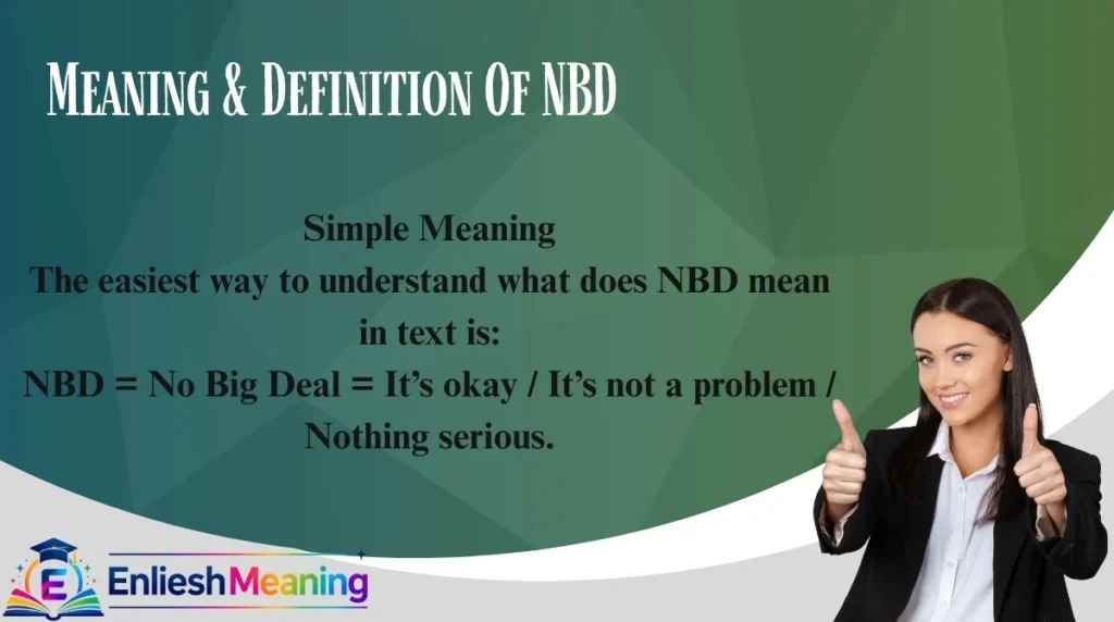 Meaning & Definition Of NBD