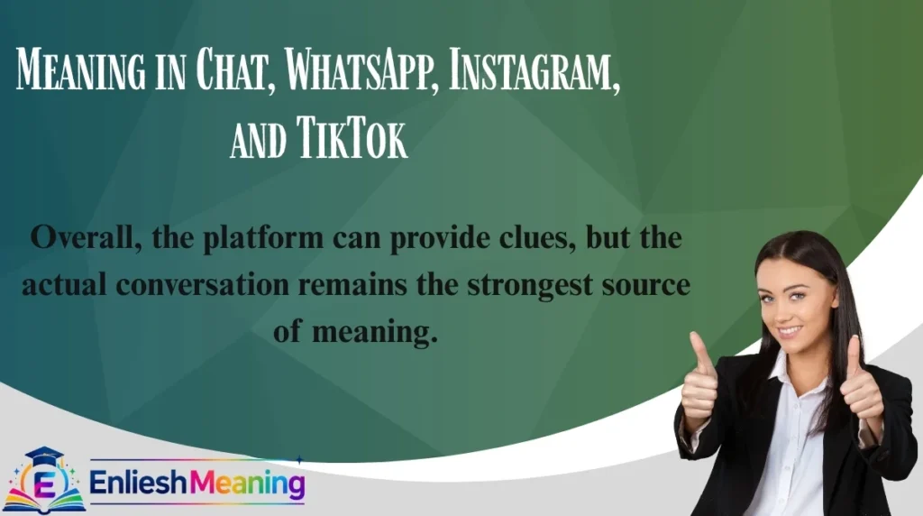 Meaning in Chat, WhatsApp, Instagram, and TikTok