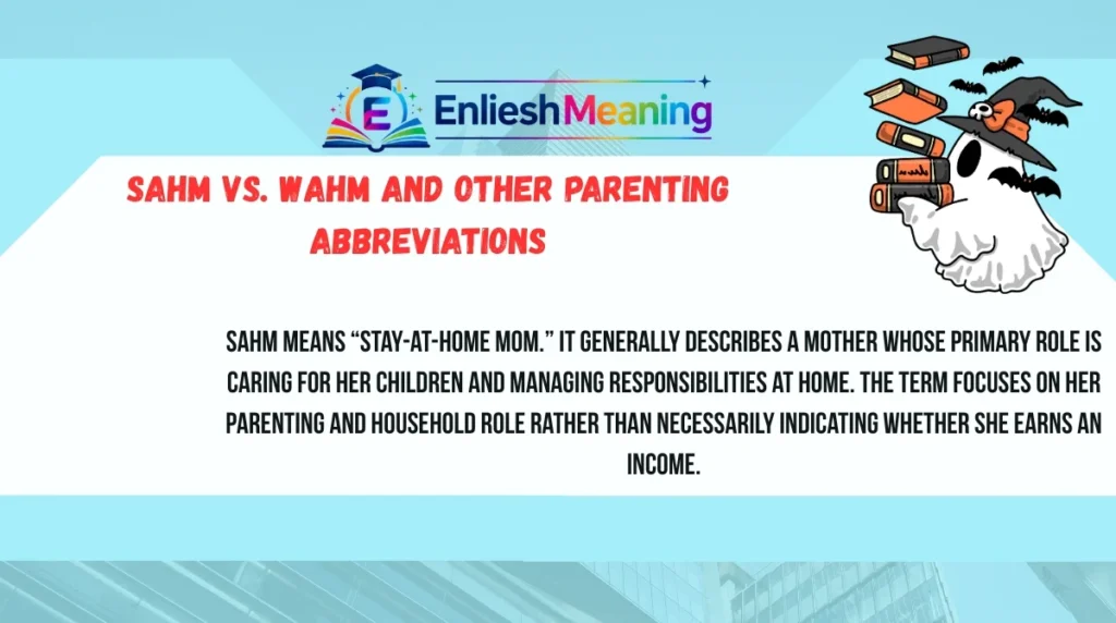 SAHM vs. WAHM and Other Parenting Abbreviations