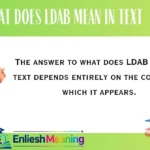 What Does LDAB Mean in Text