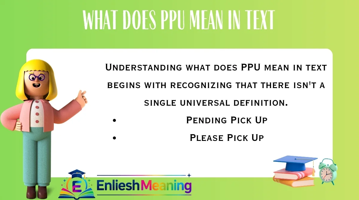 What Does PPU Mean in Text