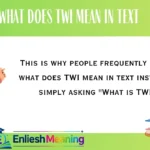 What Does TWI Mean in Text