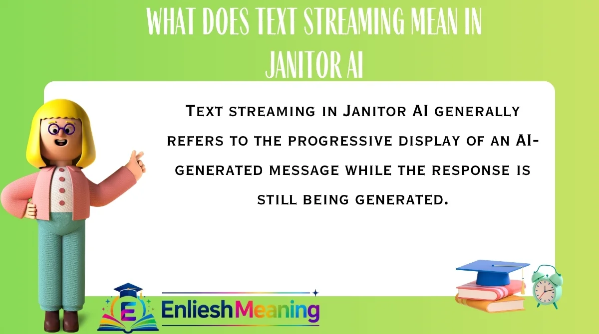 What Does Text Streaming Mean in Janitor AI