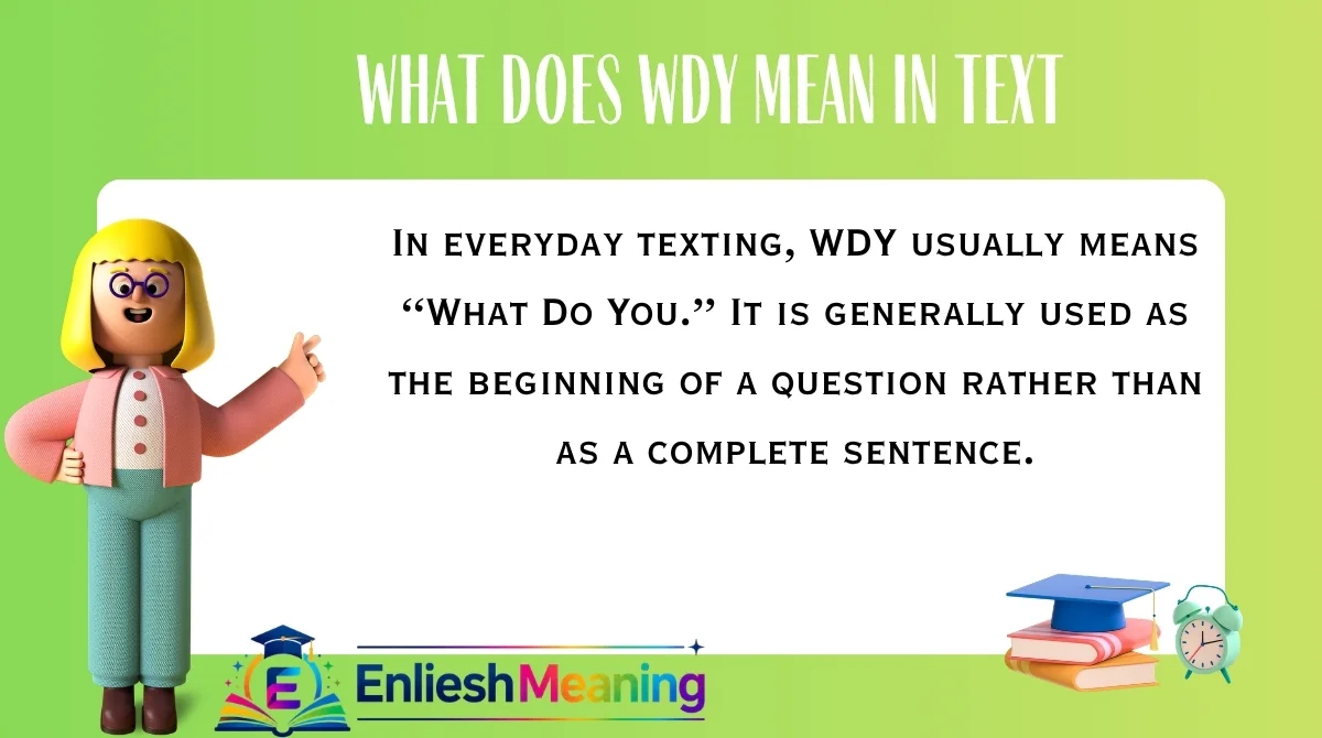 what does wdy mean in text