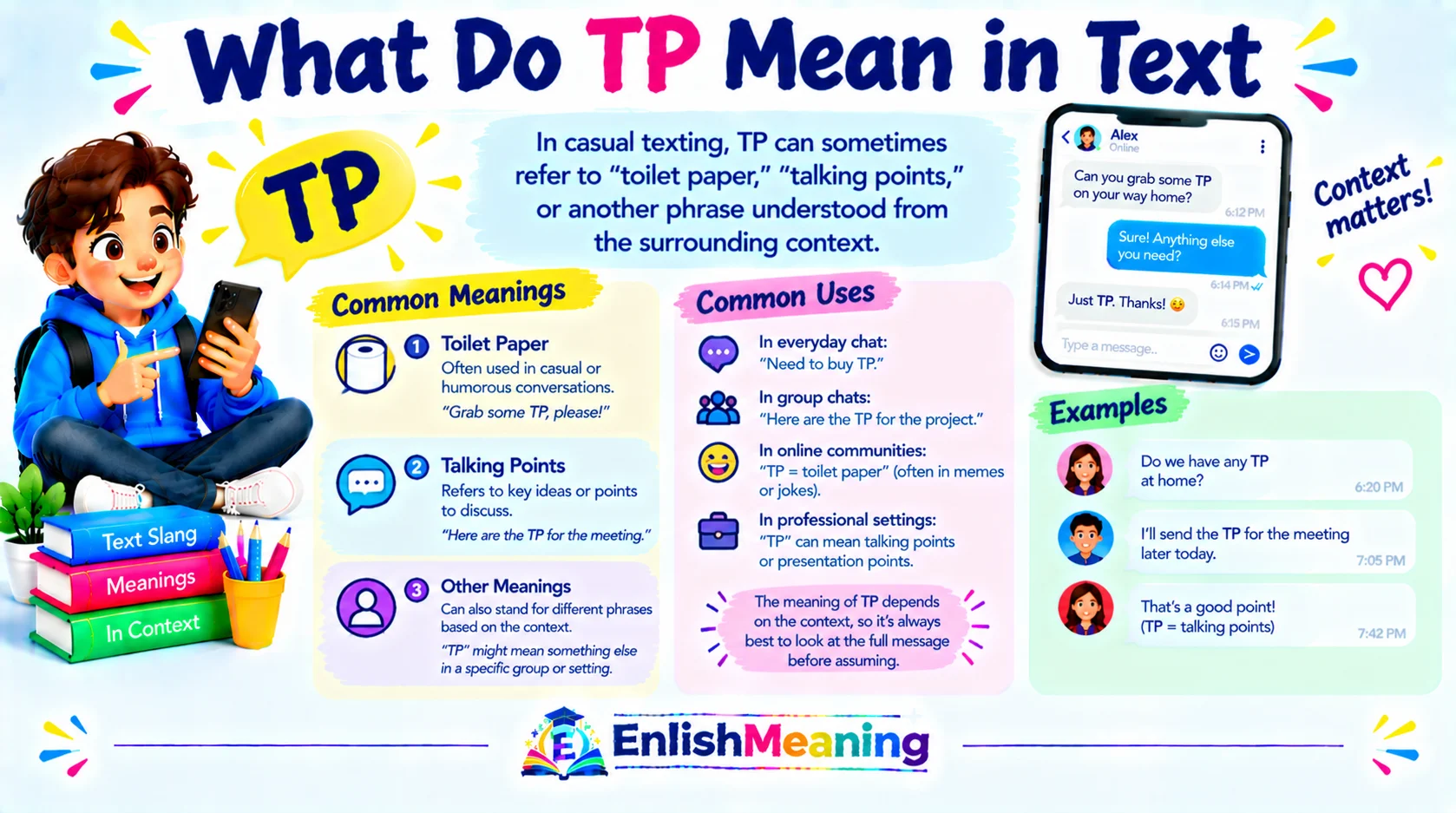 What Do TP Mean in Text