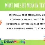 What Does BT Mean in Text