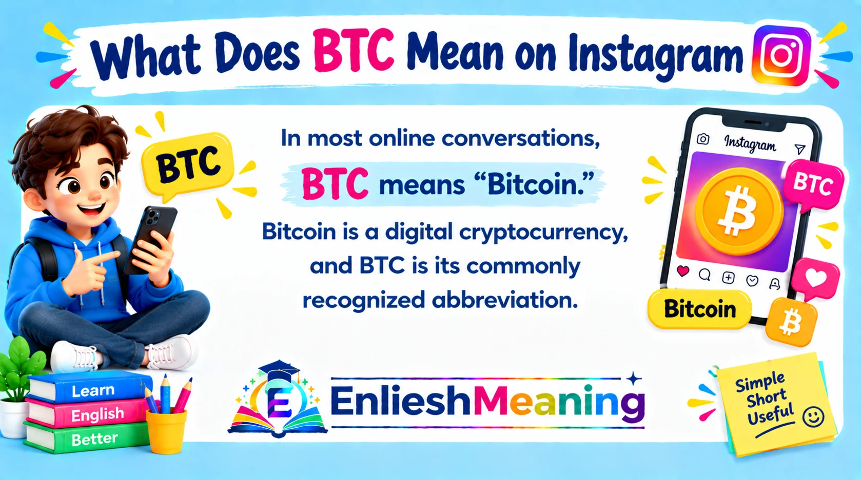 What Does BTC Mean in Text on Instagram