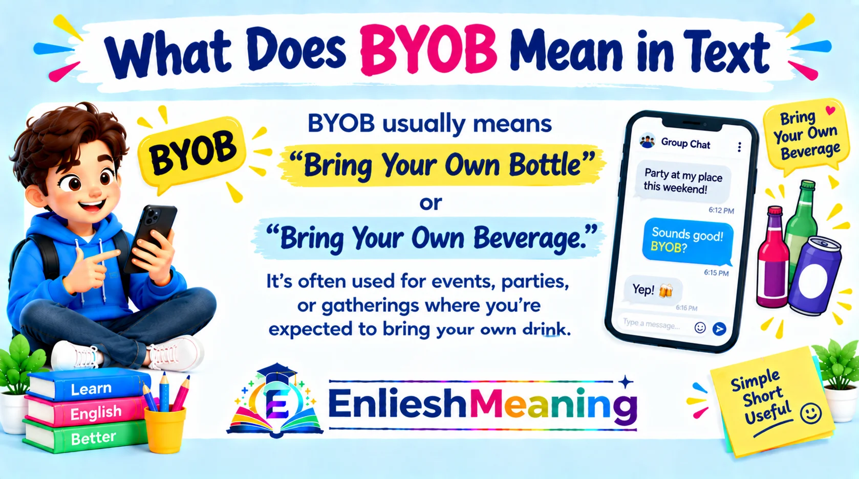 What Does BYOB Mean in Text