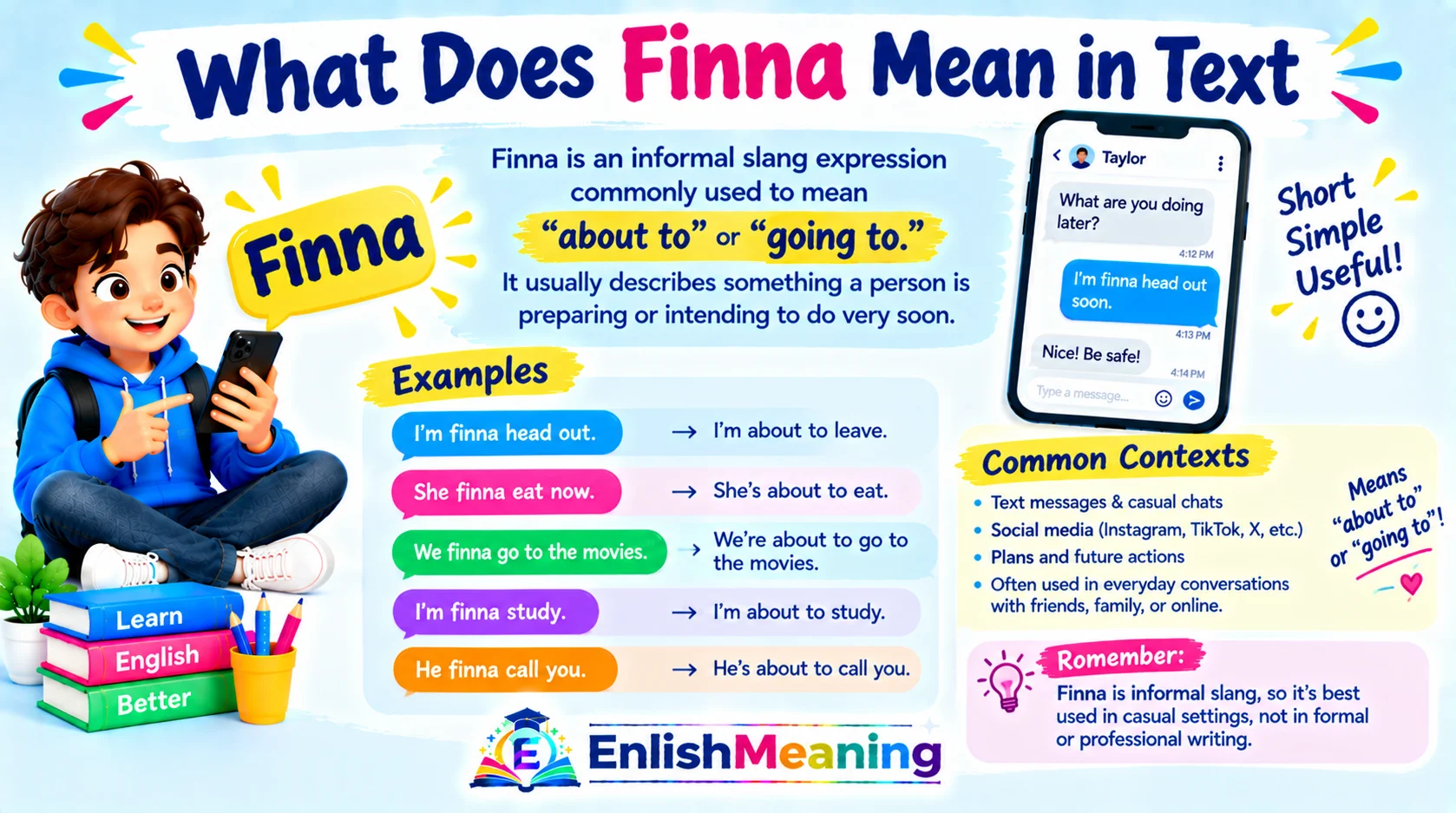 What Does Finna Mean in Text