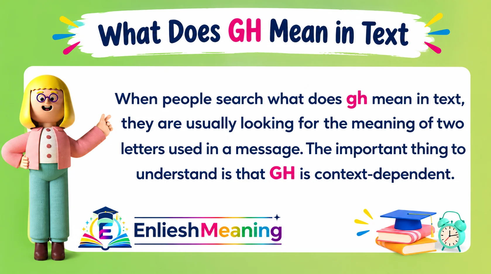 What Does GH Mean in Text