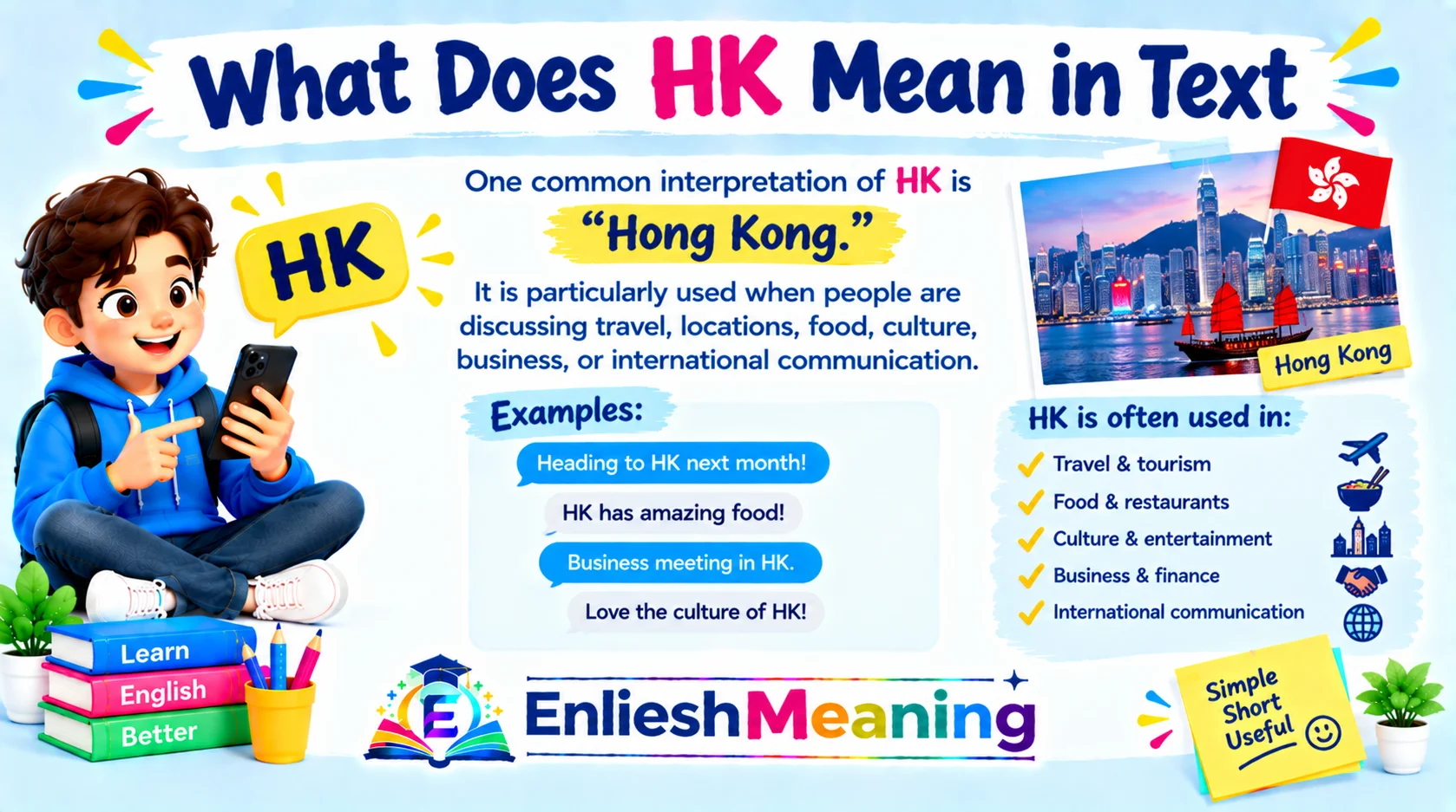 What Does HK Mean in Text