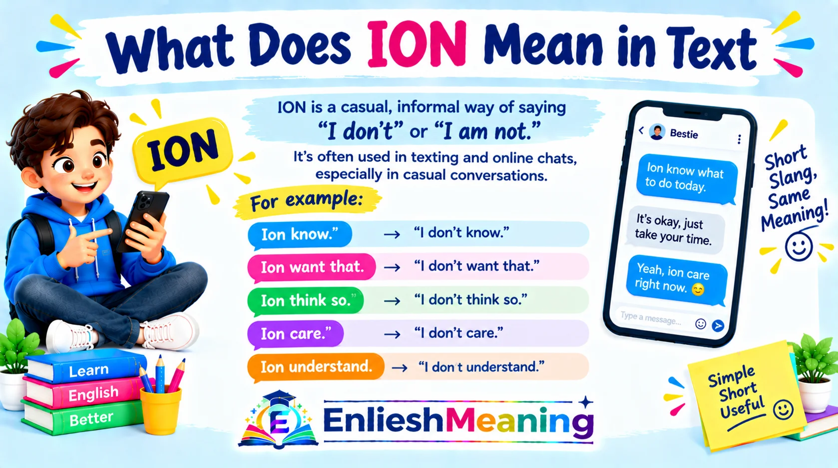 What Does ION Mean in Text