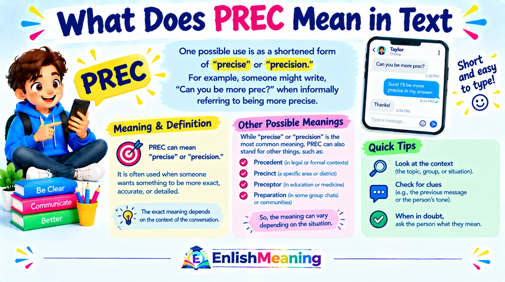 What Does Prec Mean in Text