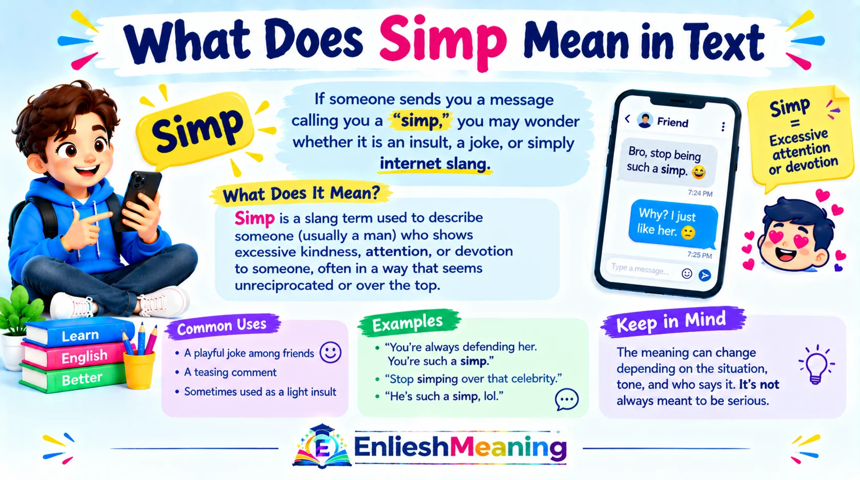 What Does Simp Mean in Text
