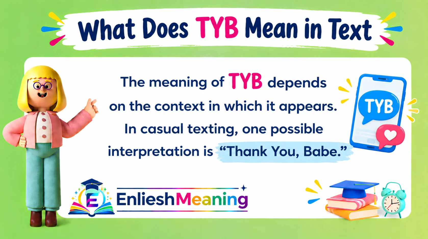 What Does TYB Mean in Text
