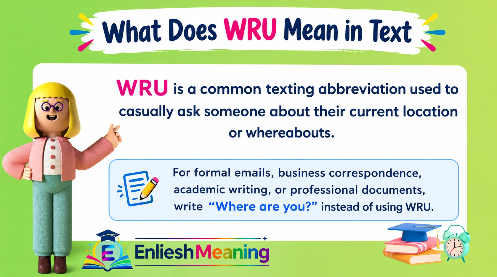 What Does WRU Mean in Text
