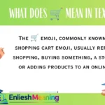What Does 🛒 Mean in Text